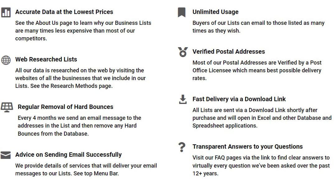 guarantee-points marketing list